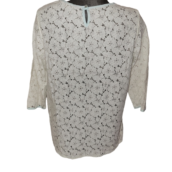 De Collection Embroidery Lace Blouse sz L - Picture 2 of 4